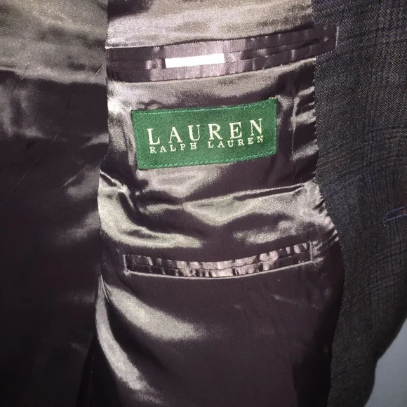 Lauren Ralph Lauren Charcoal Plaid Blazer,…